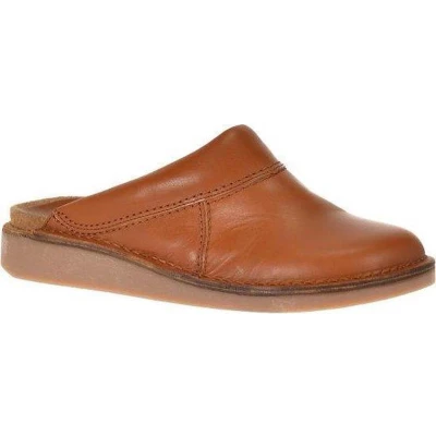 Afbeelding van Leren pantoffel muil Toprock 6000 cognac 45