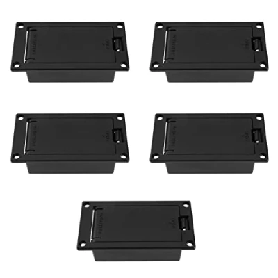 Afbeelding van Be In Your Mind 5 STKS Gitaar Pickup Batterij Houder Doos PP3 9V Panel Plastic Mount Ontvanger Case Voor Bas Vervanging Accessoires Zwart