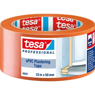 Afbeelding van tesa SPVC 66001 00003 00 Gipstape Professional Oranje (l x b) 33 m 50 mm 1 stuk(s)
