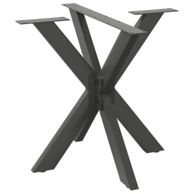 Afbeelding van vidaXL Eettafelpoot spider vorm 85x85x(72 73) cm staal antraciet
