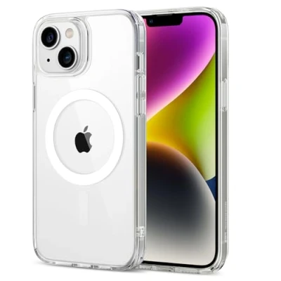 Afbeelding van ESR Classic Hybrid HaloLock Telefoonhoesje geschikt voor Apple iPhone 14 Plus Shockproof Hardcase Hoesje MagSafe Compatible Transparant