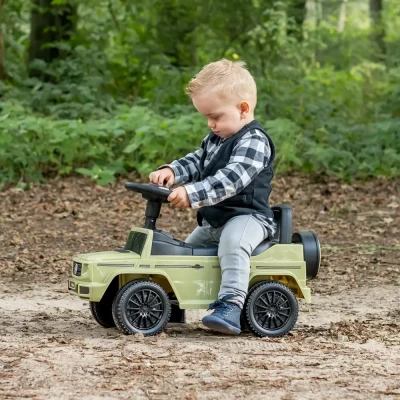 Afbeelding van Bandits &amp; Angels loopauto Mercedes Benz G350D retro groen 1 jaar jongens en meisjes