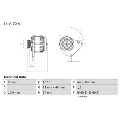 Afbeelding van Bosch Alternator/Dynamo 0 986 080 490