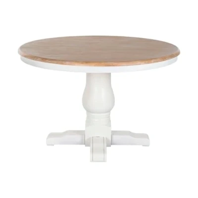 Afbeelding van Eettafel Home ESPRIT Wit Natuurlijk Elmhout 120 x 76 cm