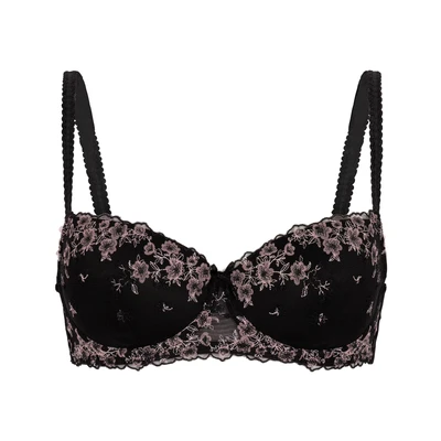 Afbeelding van Hunkemöller Dames Lingerie Voorgevormde beugel bh Chloe Zwart maat A75