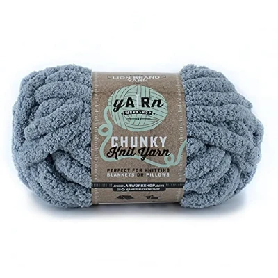 Afbeelding van Lion Brand Yarn 951 148 AR Workshop grof gebreid garen, mist