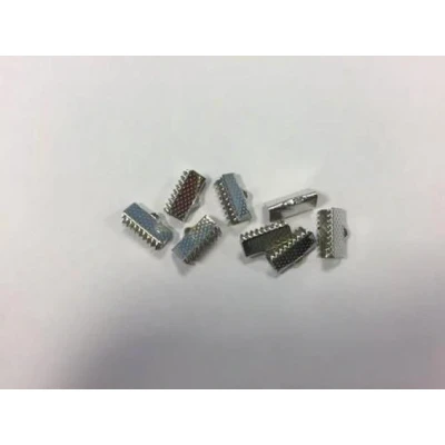 Afbeelding van Koordsluiting klem met oog 13x6mm platinum 8ST 12319 1902