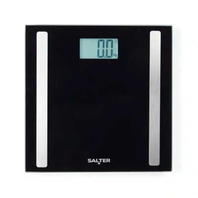 Afbeelding van Salter Smart Scale Maximaal gewicht van 180 kg 17 lichaamsmetingen BMI en BMR 8 gebruikersgeheugen Display met achtergrondverlichting Zwart
