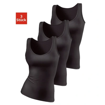 Afbeelding van Lascana 3 PACK Hemd, Dames, Maat: 32/34, Schwarz