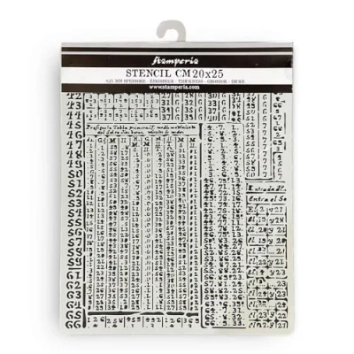 Afbeelding van Stamperia Dikke stencils voor scrapbooking, albums, kaarten maken, bullet journalling en meer, flexibel materiaal, gemakkelijk te reinigen, perfect hobby&#039;s, ambachten geschenken (Fortune