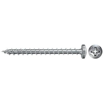Afbeelding van Fischer Spaanplaatschroef 6.0x70mm Bolkop Verzinkt PZ3 (50 Stuks)