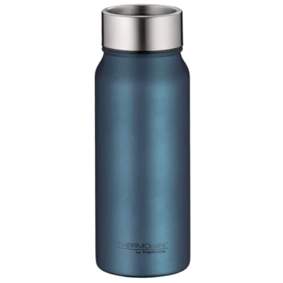 Afbeelding van THERMOcafé by THERMOS TC DRINKING MUG blauw mat 0,50 l, thermobeker van roestvrij staal, isolatiebeker, koffiebeker om mee te nemen, lekvrij, 9 uur warm en 18 koud, vaatwasmachinebestendig,