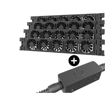 Afbeelding van Heatfan 5 Radiatorventilator Quattro Zwart + Smart Sensor