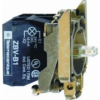 Afbeelding van Schneider Electric ZB4BW0B11 Hulpschakelaar, LED element Met bevestigingsadapter, fitting 1x NO Wit Moment 24 V/DC, V/AC 1 stuk(s)