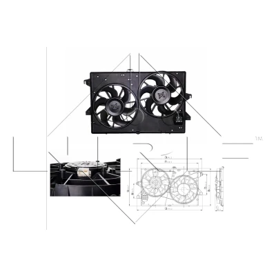 Afbeelding van NRF Ventilatorwiel motorkoeling 47000
