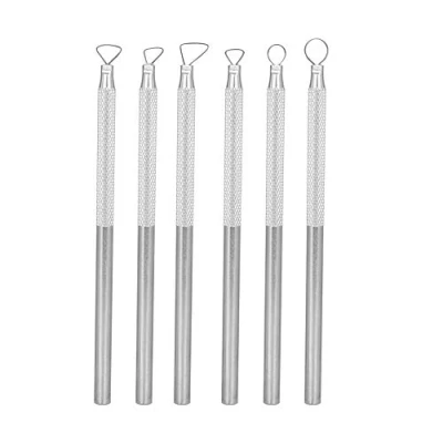 Afbeelding van 6st Clay Sculpting Tools Aluminiumlegering Sculpture Carving Scraper Pottery Tool Set voor Slib, Scraping, Embossing, Carving, Modeling, Smoothing