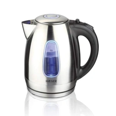 Afbeelding van Haeger EK 22S.027A elektrische waterkoker Moldavie met 2200 W vermogen, capaciteit 1,7 l, draadloos systeem voor meer comfort, lamp verwarmingsweergave
