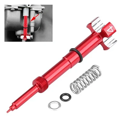 Afbeelding van EVGATSAUTO Luchtbrandstofmengsel Schroevenset Fit voor Keihin FCR MX Carburateur Suzuki Kawasaki Mengschroevenset(rood)