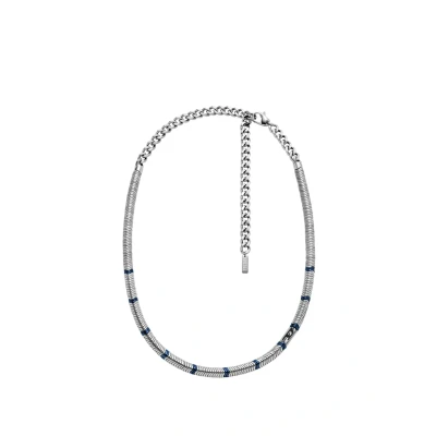 Afbeelding van Diesel ketting DX1576931 D Logo zilverkleurig