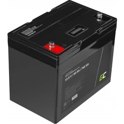 Afbeelding van Green Cell LiFePO4 12.8V 60Ah 768Wh accu voor zonnepanelen en campers