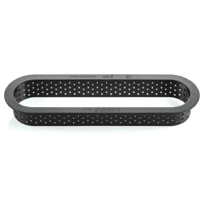 Afbeelding van Silikomart Taartring Exoglass Geperforeerd 14,6x3,5cm Set/6