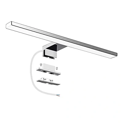 Afbeelding van Azhien LED Spiegellamp 10 W 820LM badkamerspiegellamp, koelwit 6500K kastlicht Wandtoiletlamp IP44 230 V roestvrijstalen badspiegel voorlicht 40cm