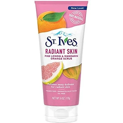 Afbeelding van ST. Ives Scrub Even &amp; Bright 6 oz. Pink Lemon Oranje (2 stuks) van