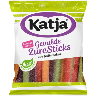 Afbeelding van 3x Katja Gevulde Zure Stick mix 125 gr