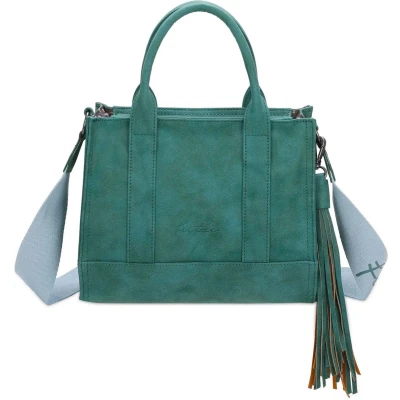 Afbeelding van Fritzi aus Preußen Schoudertas Handtas Square Vintage Crossbody Bag Maui Groene