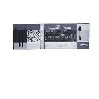 Afbeelding van andiamo Tapijtloper Chilidesign keukentapijt, Hot &amp; Spicy, grijs, polyamide, 67 cm x 200
