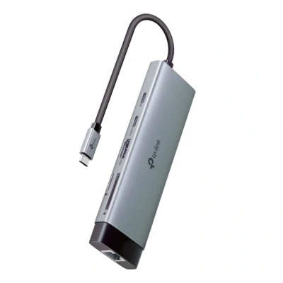 Afbeelding van TP Link USB TYPE C 9 POORTS hub 1 HDMI LAN 2 A (USB C, 9 Havens), Docking station +