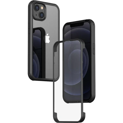 Afbeelding van Apple iPhone 13 Hoesje Glas Valenta Hardcase/Backcover Zwart Telefoonhoesje Shockproof/Valbescherming