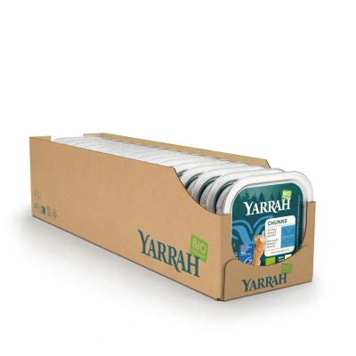 Afbeelding van 16x Yarrah Bio Kattenvoer Chunks Vis 100 gr