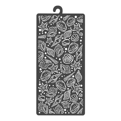 Afbeelding van Stamperia Dikke stencils voor scrapbooking, albums, kaarten maken, bullet journal en meer, schelpen, flexibel materiaal, gemakkelijk schoon te perfect hobby&#039;s, ambachten geschenken
