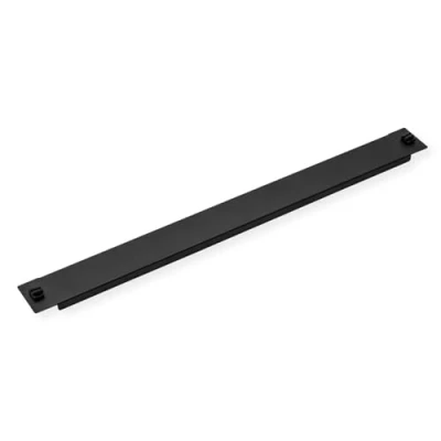 Afbeelding van VALUE 19&quot;Blindplaat snap in, 1 HE, RAL 9005 zwart