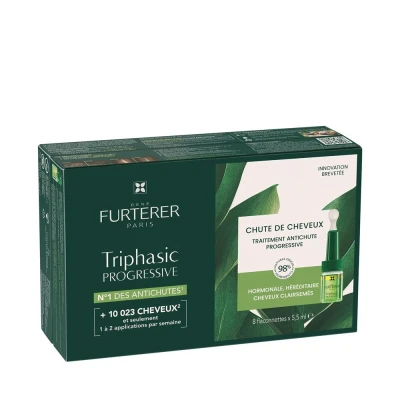 Afbeelding van René Furterer Triphasic Progressive Haarbehandeling 8 x 5,5 ml
