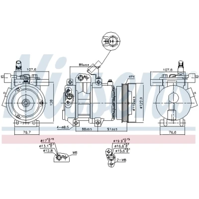 Afbeelding van Nissens Airco compressor 89279