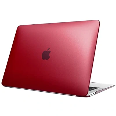 Afbeelding van Fintie Hoes compatibel met MacBook Air 13 (2018 2020 vrijgave) A2337 M1 A2179 A1932, ultradunne matte hardcase beschermhoes Snap Case 13&quot; Retina, (Rood)