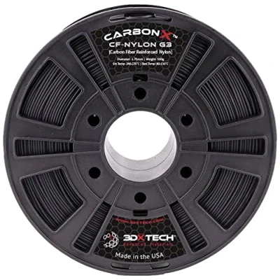 Afbeelding van 3D Xtech NYL3010500BK0 CarbonX CF Polyamid PA6 Filament PA (polyamide) Chemisch bestendig 1.75 mm 500 g Zwart 1 stuk(s)