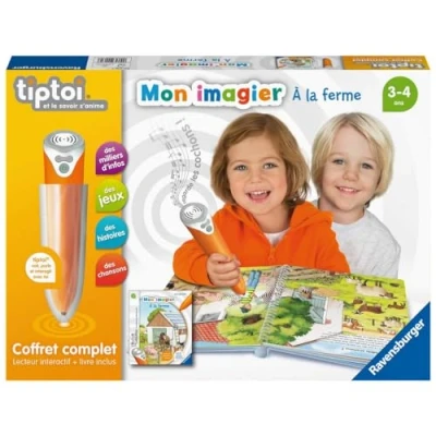 Afbeelding van Interactief kinderboek Ravensburger Complete interactive reader box + Book Imagier At the farm Ti...