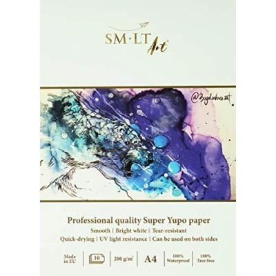 Afbeelding van SMLT Professional Papierblok Yupo A4 200gr 10 vel