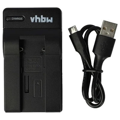 Afbeelding van vhbw USB acculader compatibel met Leica NP 80 digitale camera, camcorder, action cam accu laadschaal