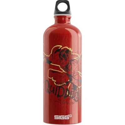 Afbeelding van SIGG Aluminium drinkfles Traveller Quidditch Klimaatneutraal gecertificeerd Geschikt voor koolzuurhoudende dranken Lekvrij Vederlicht BPA vrij Rood 1L