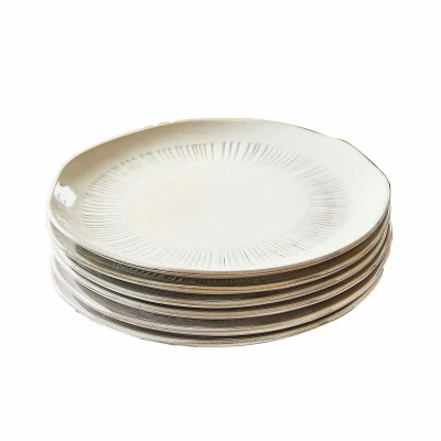 Afbeelding van LOBERON Teller 6er Set Périers beige