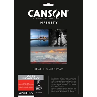 Afbeelding van Canson Infinity Discovery Pack Arches fotopapier A4, 8 vellen