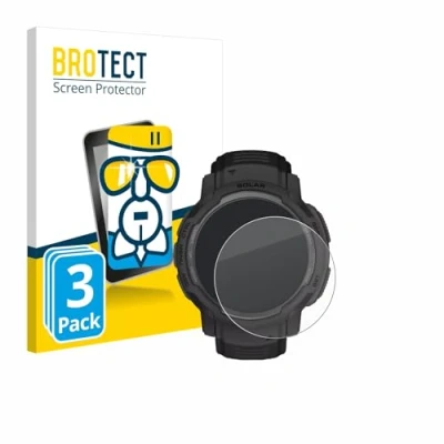 Afbeelding van BROTECT Glas Screen Protector voor Garmin Instinct Crossover Solar (3 Stuks) Schermbeschermer [9H Hardheid, Beschermglas Folie niet Gehard Glas]