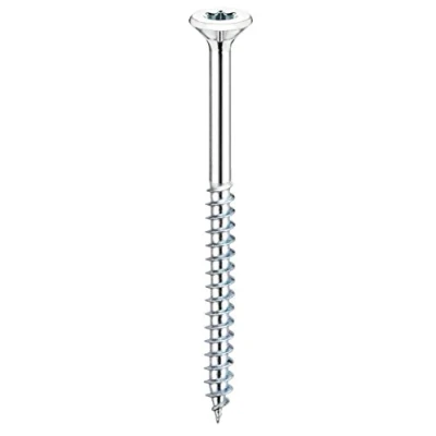 Afbeelding van Connex Universele schroeven 4,5 x 60 mm 1 kg grootverpakking verzonken kop TX Torx aandrijving gedeeltelijke schroefdraad blauw verzinkt/schroevenset/schroeven in zak / KL3244560