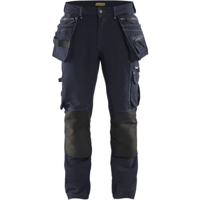 Afbeelding van Blaklader Werkbroek met 4 weg stretch X1900 1998 1644 Donker marineblauw/Zwart