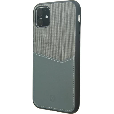 Afbeelding van Apple iPhone 11 Hoesje Echt leder Valenta Hardcase/Backcover Grijs Telefoonhoesje