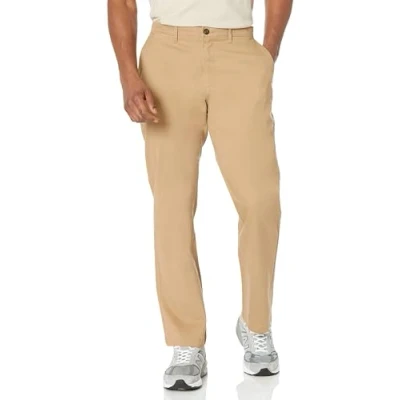 Afbeelding van Amazon Essentials Heren Relaxed Fit Casual Stretch Khaki, Donker Kaki, 34W x 33L